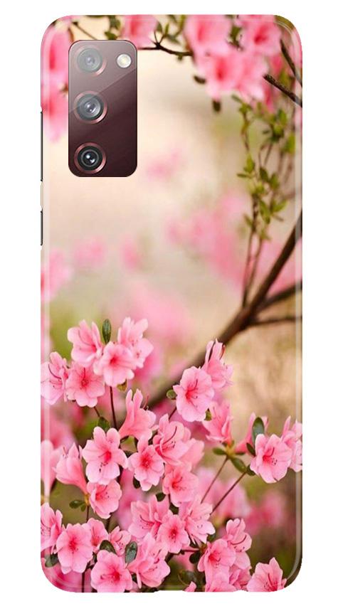 Pink flowers Mobile Back Case for Galaxy S20 FE (Design - 69) Pink flowers Case for Galaxy S20 FE