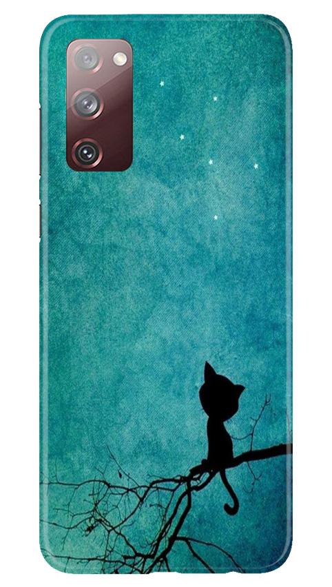 Moon cat Mobile Back Case for Galaxy S20 FE (Design - 70) Moon cat Case for Galaxy S20 FE