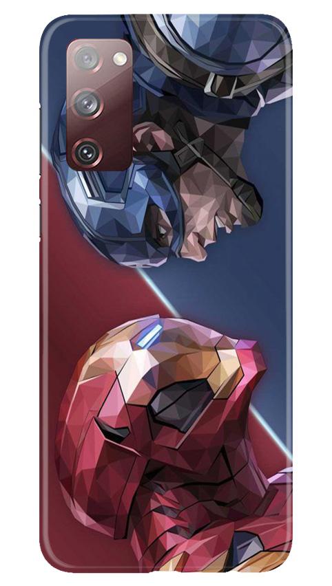 Ironman Captain America Mobile Back Case for Galaxy S20 FE (Design - 245) Ironman Captain America Case for Galaxy S20 FE (Design No. 245)