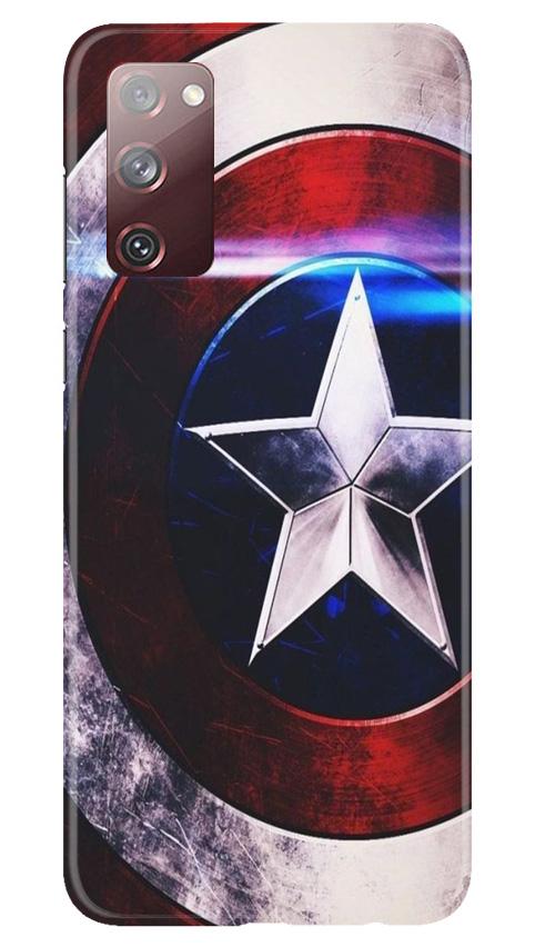 Captain America Shield Mobile Back Case for Galaxy S20 FE (Design - 250) Captain America Shield Case for Galaxy S20 FE (Design No. 250)