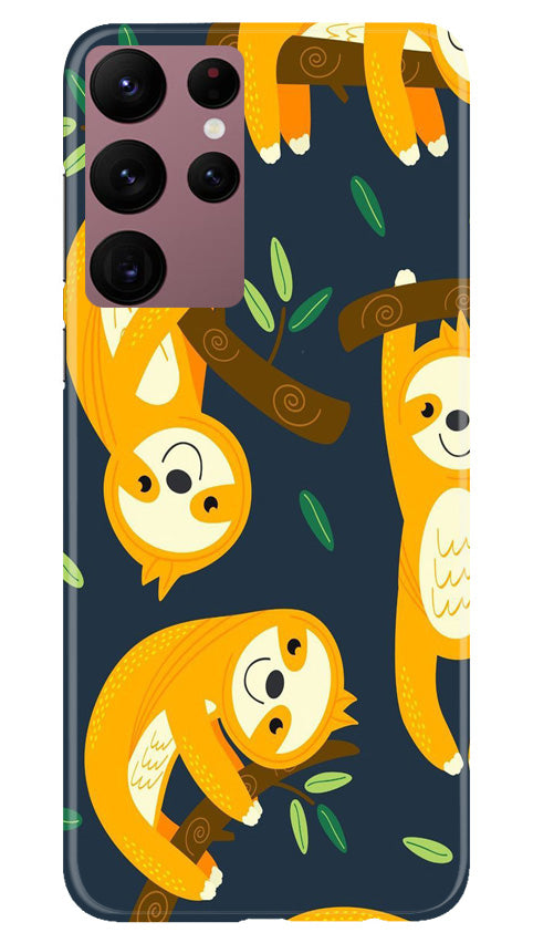 Racoon Pattern Mobile Back Case for Samsung Galaxy S22 Ultra (Design - 2) Racoon Pattern Case for Samsung Galaxy S22 Ultra
