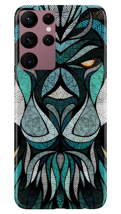 Lion Mobile Back Case for Samsung Galaxy S22 Ultra (Design - 97) Lion Case for Samsung Galaxy S22 Ultra