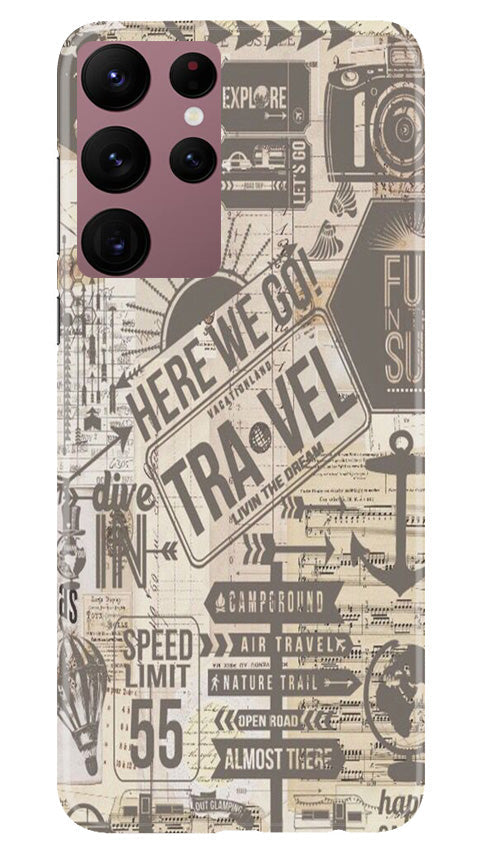 Travel Mobile Back Case for Samsung Galaxy S22 Ultra (Design - 104) Travel Case for Samsung Galaxy S22 Ultra (Design - 104)