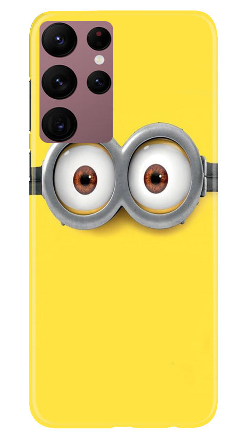 Minions Mobile Back Case for Samsung Galaxy S22 Ultra (Design - 128) Minions Case for Samsung Galaxy S22 Ultra (Design - 128)