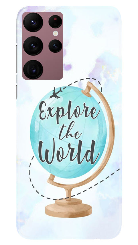 Explore the World Mobile Back Case for Samsung Galaxy S22 Ultra (Design - 176) Explore the World Case for Samsung Galaxy S22 Ultra (Design No. 176)