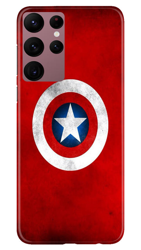 Captain America Mobile Back Case for Samsung Galaxy S22 Ultra (Design - 249) Captain America Case for Samsung Galaxy S22 Ultra (Design No. 218)