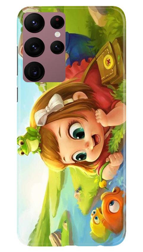 Baby Girl Mobile Back Case for Samsung Galaxy S22 Ultra (Design - 301) Baby Girl Mobile Back Case for Samsung Galaxy S22 Ultra (Design - 301)