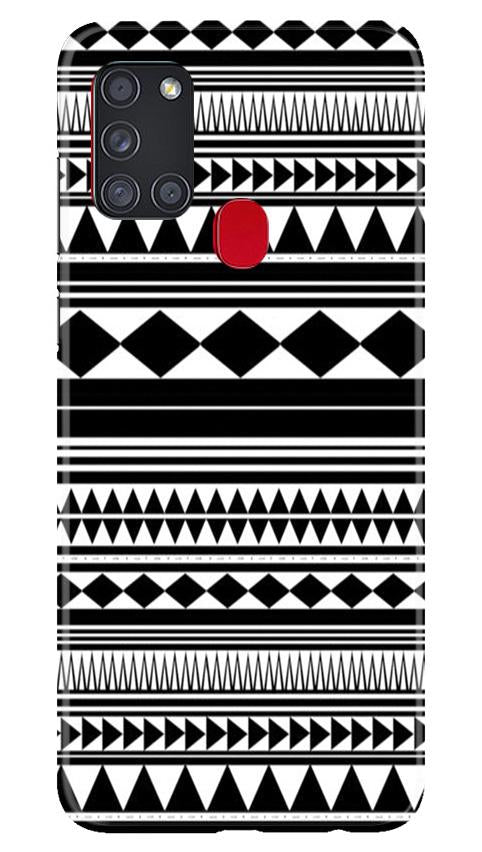 Black white Pattern Mobile Back Case for Samsung Galaxy A21s (Design - 5) Black white Pattern Case for Samsung Galaxy A21s