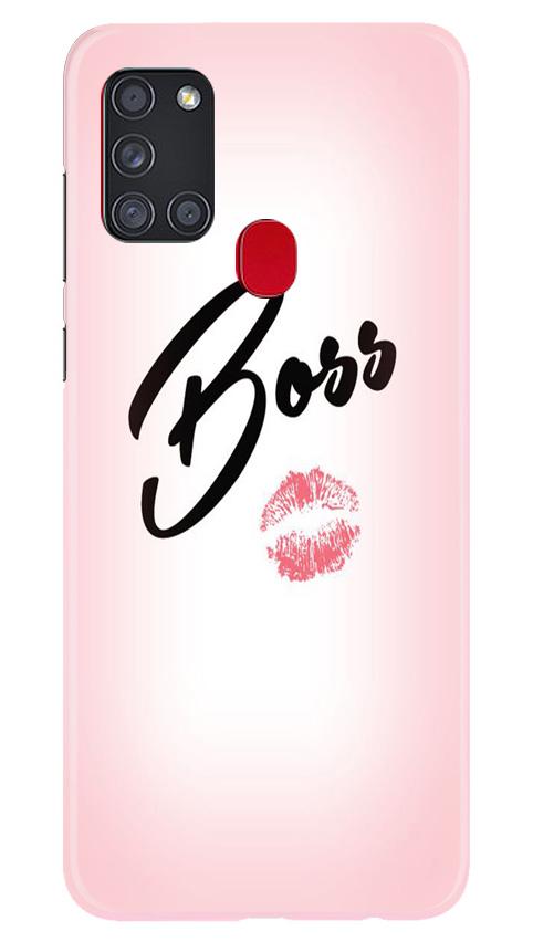 Boss Mobile Back Case for Samsung Galaxy A21s (Design - 59) Boss Case for Samsung Galaxy A21s