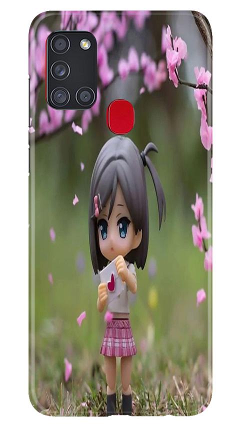Cute Girl Mobile Back Case for Samsung Galaxy A21s (Design - 92) Cute Girl Case for Samsung Galaxy A21s