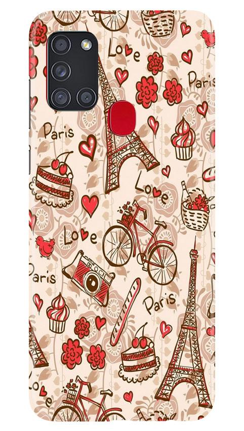 Love Paris Mobile Back Case for Samsung Galaxy A21s (Design - 103) Love Paris Case for Samsung Galaxy A21s (Design - 103)