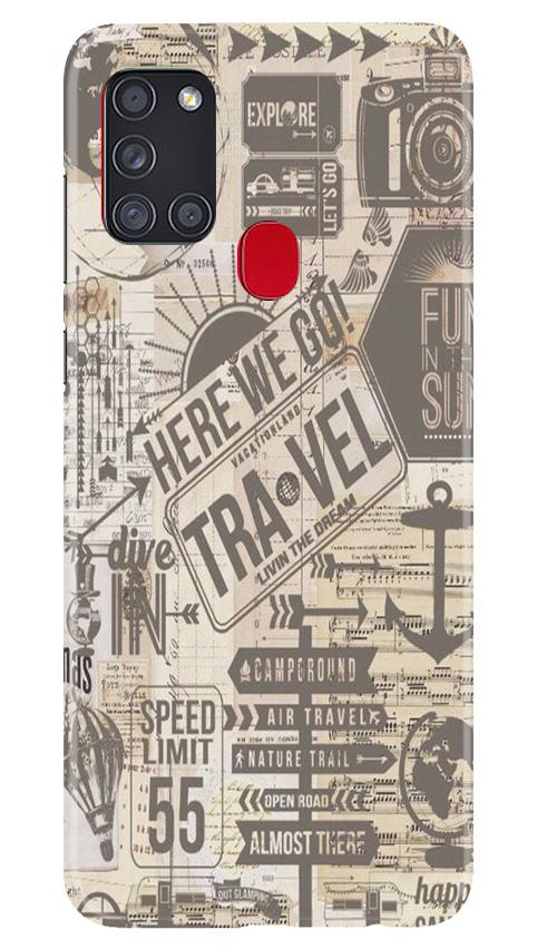 Travel Mobile Back Case for Samsung Galaxy A21s (Design - 104) Travel Case for Samsung Galaxy A21s (Design - 104)