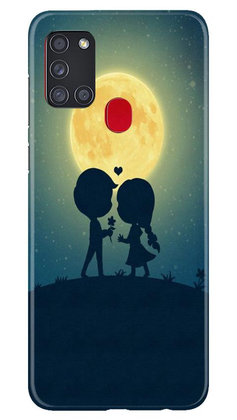 Love Couple Mobile Back Case for Samsung Galaxy A21s (Design - 109) Love Couple Case for Samsung Galaxy A21s (Design - 109)