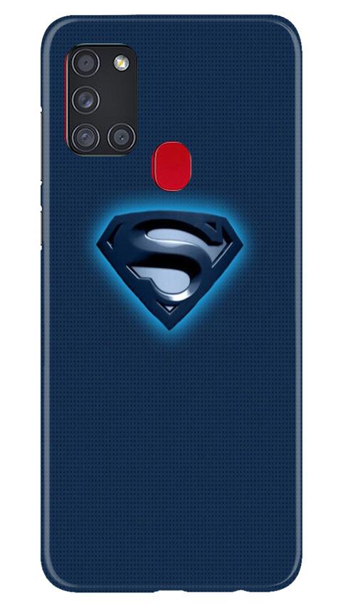 Superman Superhero Mobile Back Case for Samsung Galaxy A21s (Design - 117) Superman Superhero Case for Samsung Galaxy A21s (Design - 117)