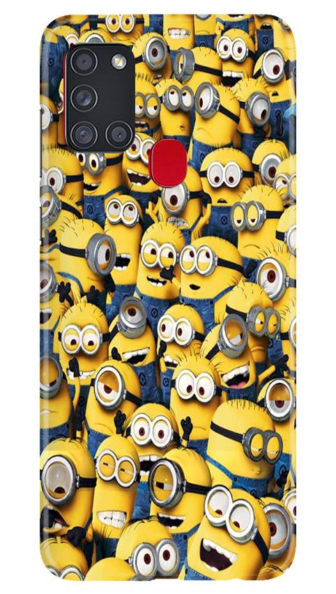 Minions Mobile Back Case for Samsung Galaxy A21s (Design - 126) Minions Case for Samsung Galaxy A21s (Design - 126)