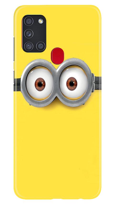 Minions Mobile Back Case for Samsung Galaxy A21s (Design - 128) Minions Case for Samsung Galaxy A21s (Design - 128)