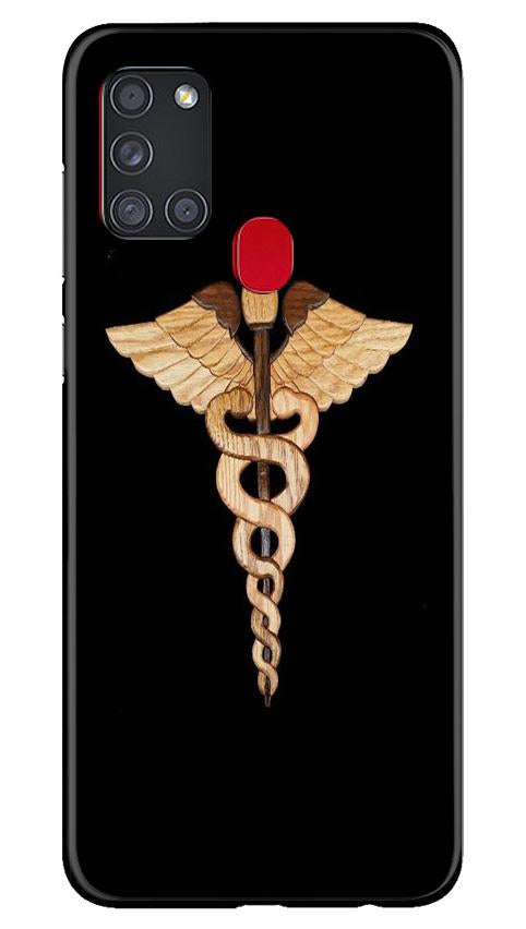 Doctor Logo Mobile Back Case for Samsung Galaxy A21s (Design - 134) Doctor Logo Case for Samsung Galaxy A21s (Design - 134)