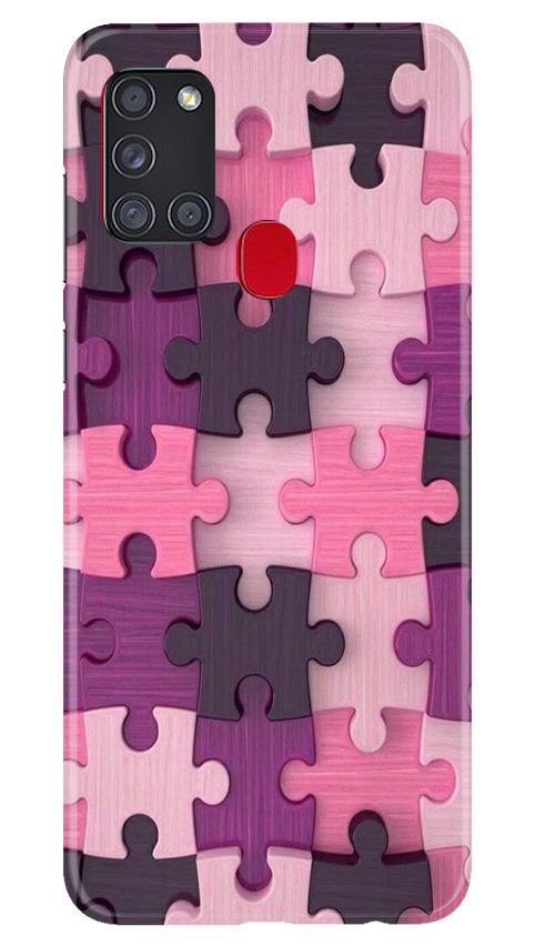 Puzzle Mobile Back Case for Samsung Galaxy A21s (Design - 199) Puzzle Case for Samsung Galaxy A21s (Design - 199)