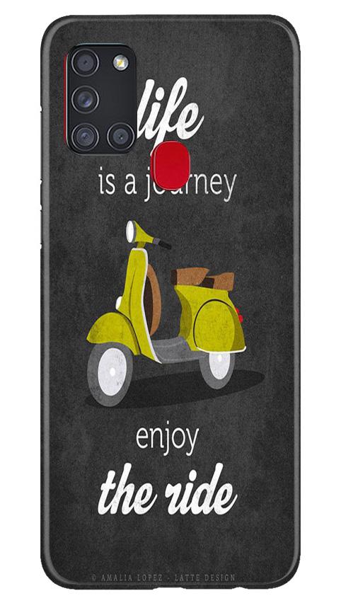Life is a Journey Mobile Back Case for Samsung Galaxy A21s (Design - 261) Life is a Journey Case for Samsung Galaxy A21s (Design No. 261)