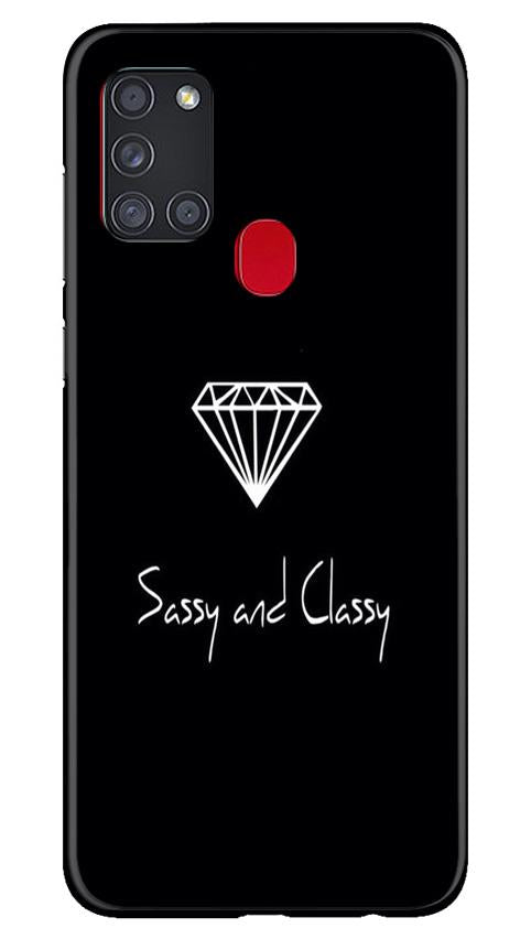 Sassy and Classy Mobile Back Case for Samsung Galaxy A21s (Design - 264) Sassy and Classy Case for Samsung Galaxy A21s (Design No. 264)