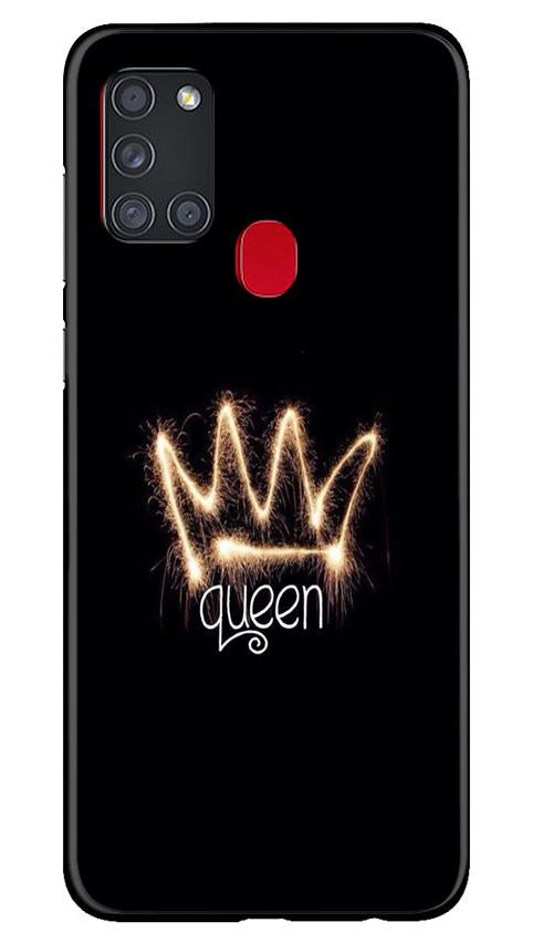 Queen Mobile Back Case for Samsung Galaxy A21s (Design - 270) Queen Case for Samsung Galaxy A21s (Design No. 270)