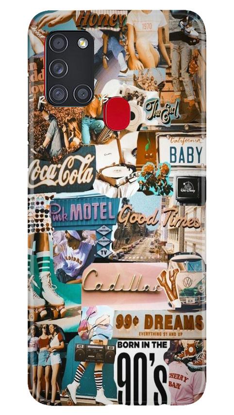 Vintage Design Mobile Back Case for Samsung Galaxy A21s (Design - 284) Vintage Design Case for Samsung Galaxy A21s (Design No. 284)