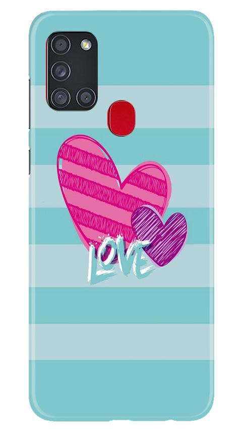 Love Mobile Back Case for Samsung Galaxy A21s (Design - 299) Love Case for Samsung Galaxy A21s (Design No. 299)