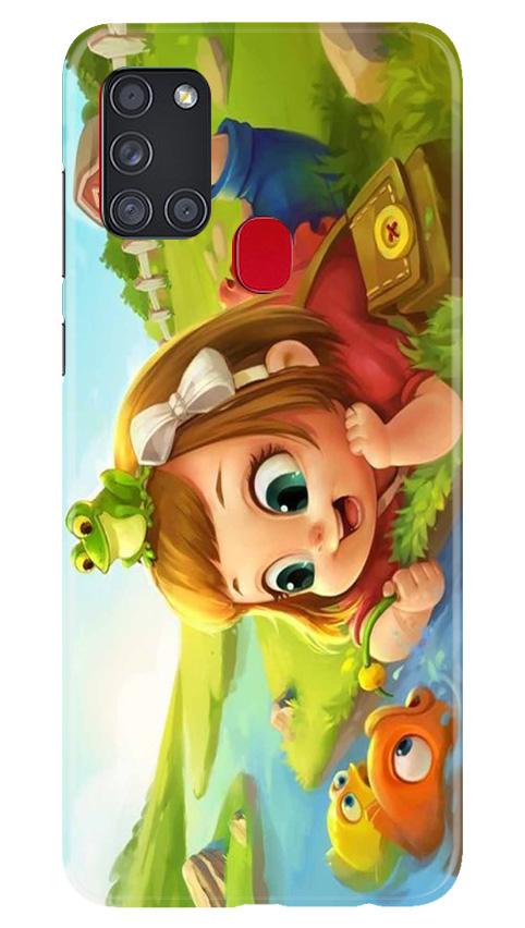 Baby Girl Mobile Back Case for Samsung Galaxy A21s (Design - 339) Baby Girl Mobile Back Case for Samsung Galaxy A21s (Design - 339)