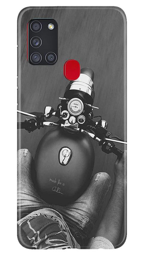 Royal Enfield Mobile Back Case for Samsung Galaxy A21s (Design - 382) Royal Enfield Mobile Back Case for Samsung Galaxy A21s (Design - 382)