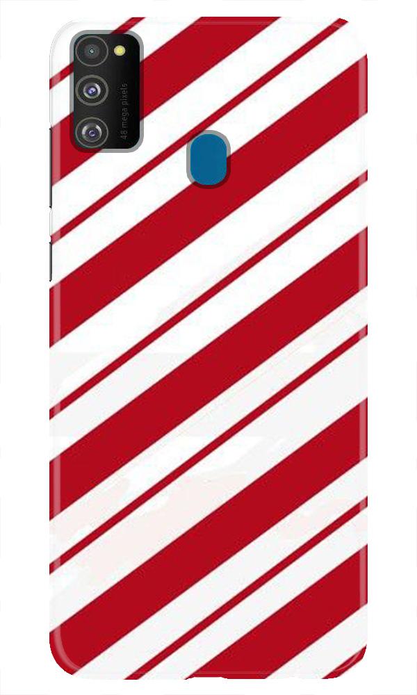 Red White Mobile Back Case for Samsung Galaxy M21 (Design - 44) Red White Case for Samsung Galaxy M21