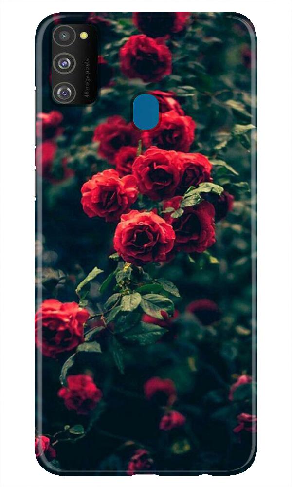 Red Rose Mobile Back Case for Samsung Galaxy M21 (Design - 66) Red Rose Case for Samsung Galaxy M21