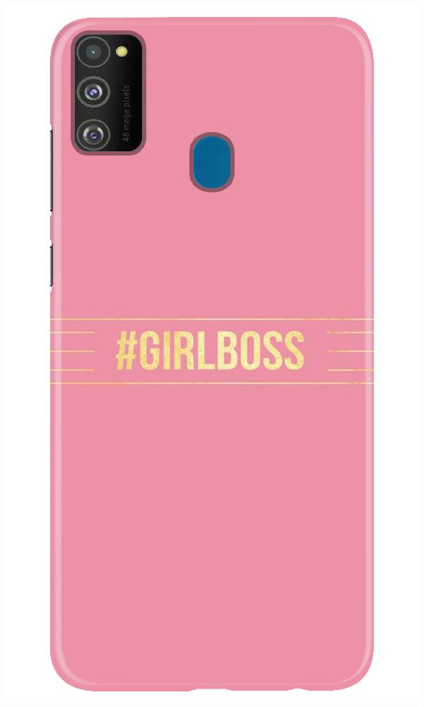 Girl Boss Pink Mobile Back Case for Samsung Galaxy M21 (Design - 263) Girl Boss Pink Case for Samsung Galaxy M21 (Design No. 263)