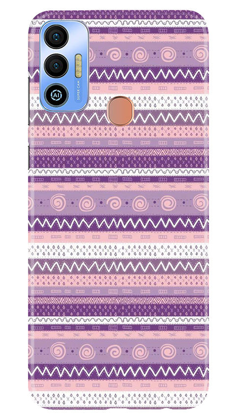 Zigzag line pattern3 Mobile Back Case for Tecno Spark 7T (Design - 11) Zigzag line pattern3 Case for Tecno Spark 7T