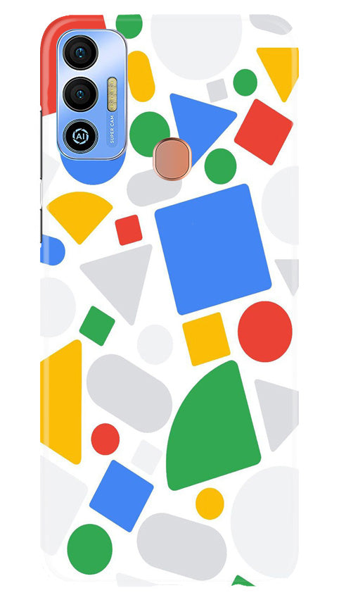 Circul Squar & Tringle Art Mobile Back Case for Tecno Spark 7T (Design - 18) Circul Squar & Tringle Art Case for Tecno Spark 7T