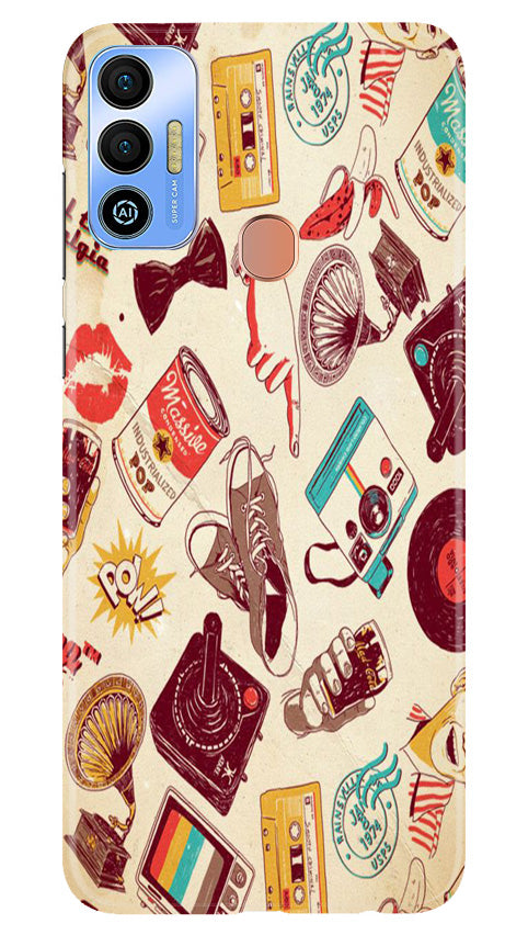 Vintage Mobile Back Case for Tecno Spark 7T (Design - 35) Vintage Case for Tecno Spark 7T
