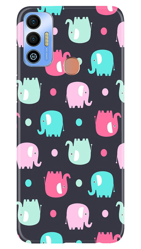 Elephant Baground Mobile Back Case for Tecno Spark 7T (Design - 44) Elephant Baground Case for Tecno Spark 7T