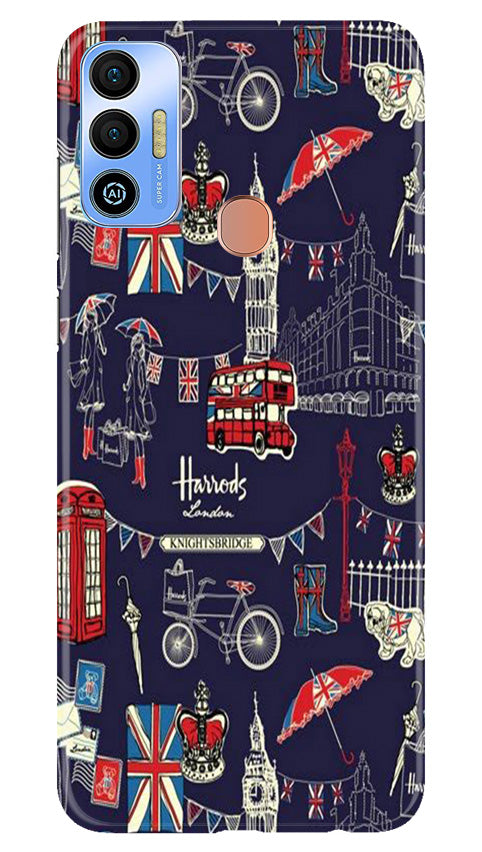 Love London Mobile Back Case for Tecno Spark 7T (Design - 75) Love London Case for Tecno Spark 7T