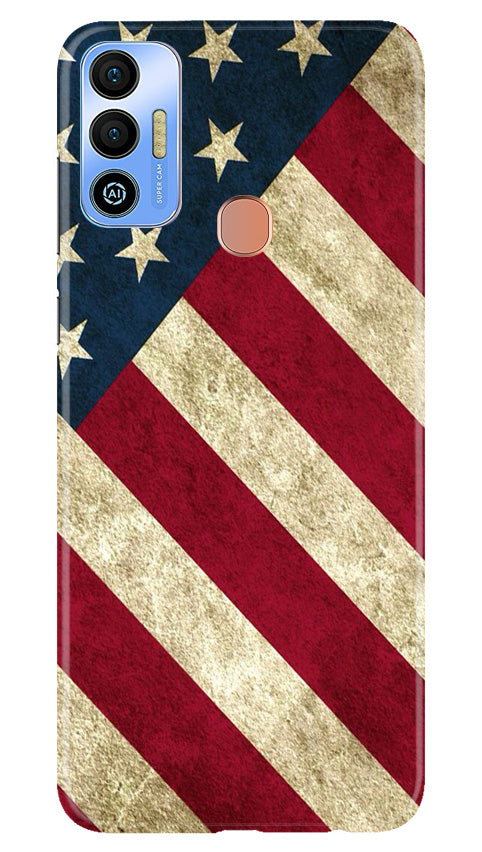 America Mobile Back Case for Tecno Spark 7T (Design - 79) America Case for Tecno Spark 7T