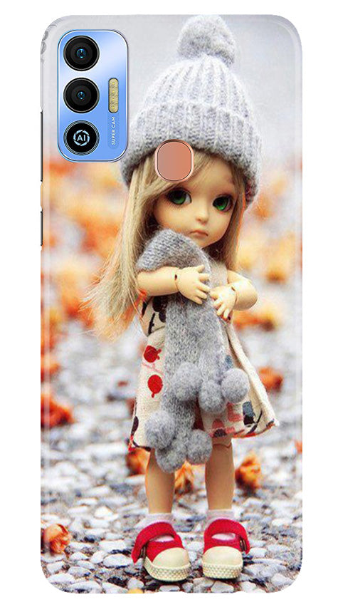 Cute Doll Mobile Back Case for Tecno Spark 7T (Design - 93) Cute Doll Case for Tecno Spark 7T