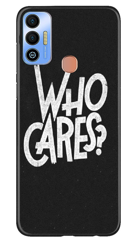 Who Cares Mobile Back Case for Tecno Spark 7T (Design - 94) Who Cares Case for Tecno Spark 7T