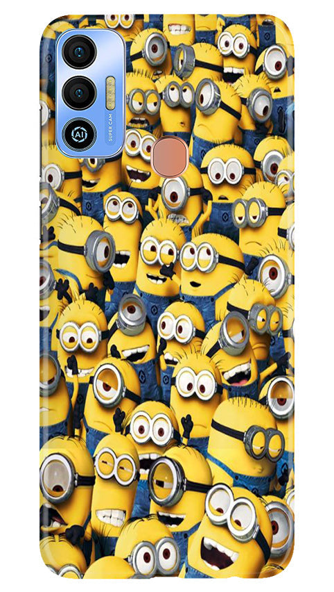 Minions Mobile Back Case for Tecno Spark 7T (Design - 126) Minions Case for Tecno Spark 7T (Design - 126)