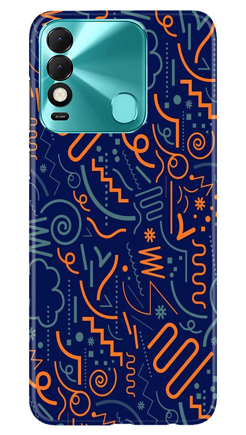 Line Art Baground Mobile Back Case for Tecno Spark 8 (Design - 26) Line Art Baground Case for Tecno Spark 8