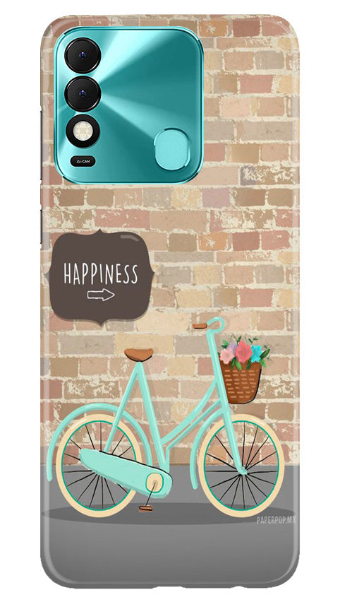 Happiness Mobile Back Case for Tecno Spark 8 (Design - 53) Happiness Case for Tecno Spark 8