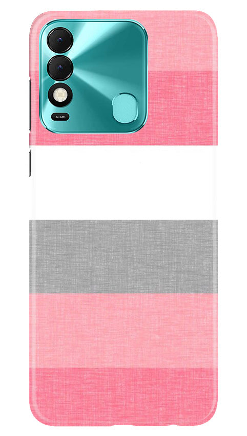 Pink white pattern Mobile Back Case for Tecno Spark 8 (Design - 55) Pink white pattern Case for Tecno Spark 8