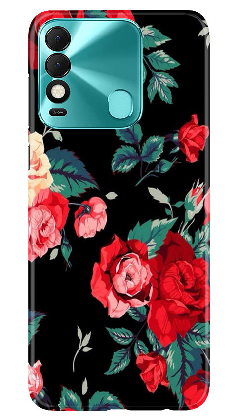 Red Rose2 Mobile Back Case for Tecno Spark 8 (Design - 81) Red Rose2 Case for Tecno Spark 8
