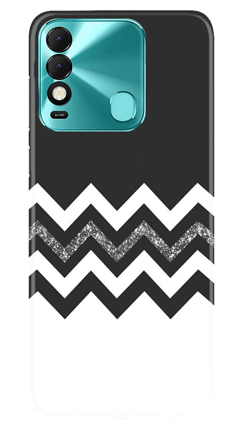Black white Pattern2Mobile Back Case for Tecno Spark 8 (Design - 83) Black white Pattern2Case for Tecno Spark 8