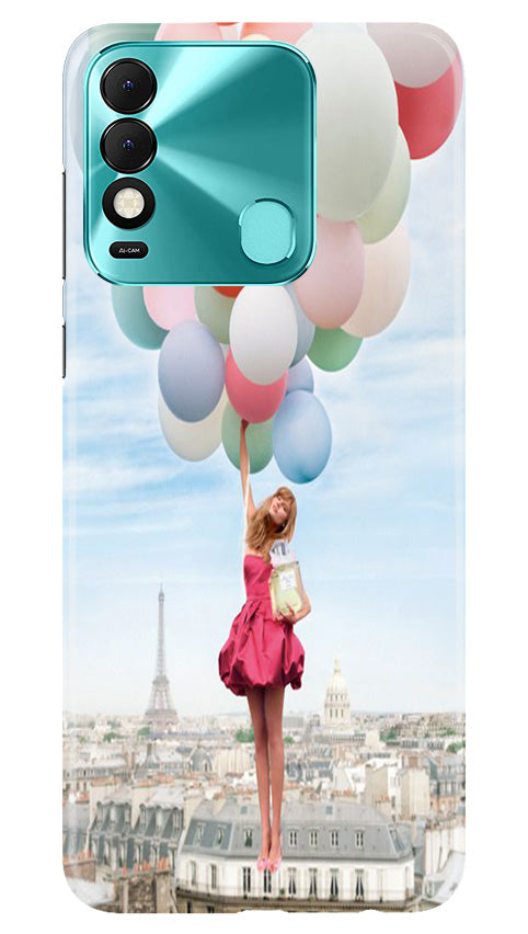 Girl with Baloon Mobile Back Case for Tecno Spark 8 (Design - 84) Girl with Baloon Case for Tecno Spark 8