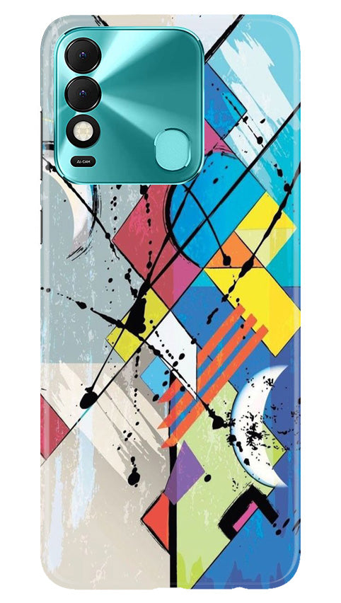 Modern Art Mobile Back Case for Tecno Spark 8 (Design - 203) Modern Art Case for Tecno Spark 8 (Design No. 203)