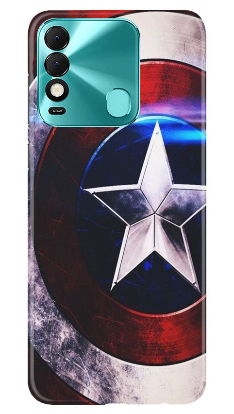 Captain America Mobile Back Case for Tecno Spark 8 (Design - 249) Captain America Case for Tecno Spark 8 (Design No. 218)