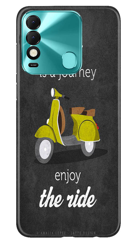 Vintage Scooter Mobile Back Case for Tecno Spark 8 (Design - 229) Vintage Scooter Case for Tecno Spark 8 (Design No. 229)
